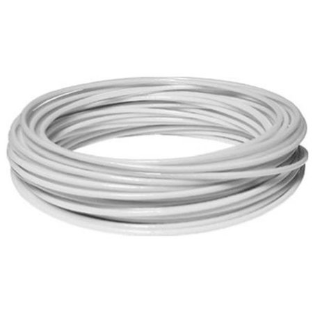 TOTALTURF 122066 100 ft. x No. 5 Plastic Coated Clothesline Wire; White TO29612